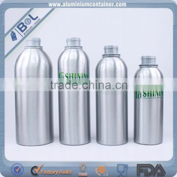 750ML round frost diferent printing vodka aluminum bottle with cap