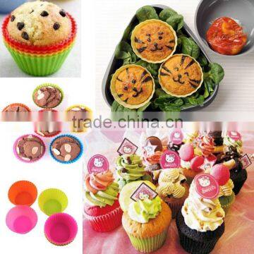 Silicone jelly ice cream cupcake muffin mold