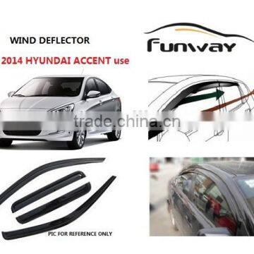 2014 HYUNDAI ACCENT Deluxe Style Regualr Style wind deflectors,door visor,window deflectors,car accesories