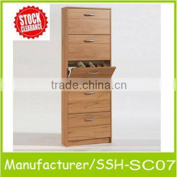 Europe style melamine faced modern wooden shoe cabinet