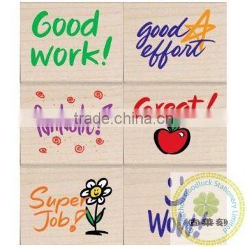 Various designs teacher seals/Teacher wooden seals