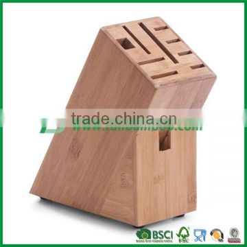 9 slot bamboo universal knife block