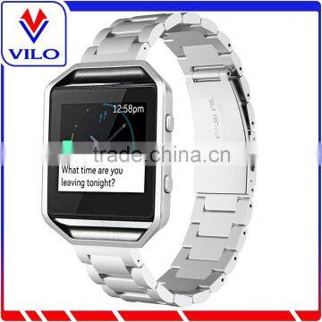 High quality HOCO Strap Stainless Steel adaptor & buckle Wrist Watch Band for Fitbit blaze