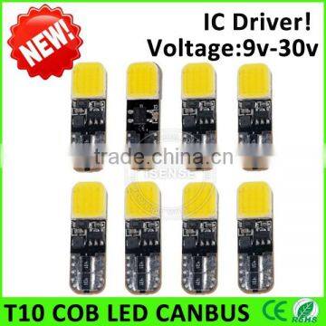 MAKE-UP MIRROR LAMPS T10 canbus led cob chip T10 COB Width light,COB LED car light