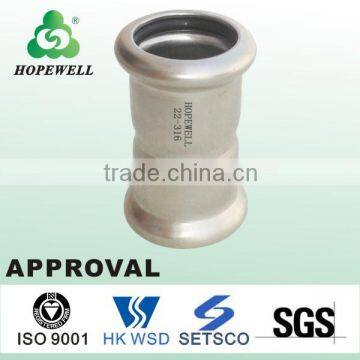 Approval stainless steel press fitting elbow with competitive price
