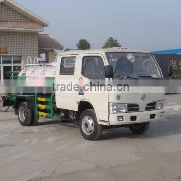 double row seats Dongfeng 2-4 ton water tank truck for sale