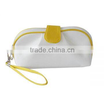 beautiful promotional popular pu makeup bag with small handle