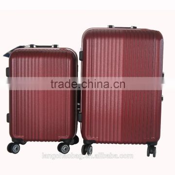 Red Color 4 Wheel ABS PC Trolley Bag Woman Carry On Suitcase Travel Box                        
                                                Quality Choice