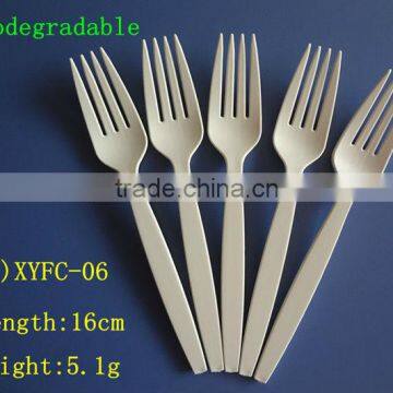 High quality cornstarch biodegradable heavy duty plastic forks:XYFC-06
