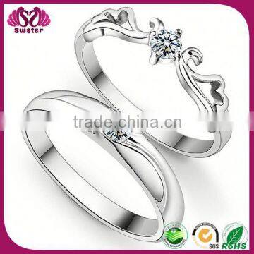 Engagement Ring With Crystal Lesbian Rings