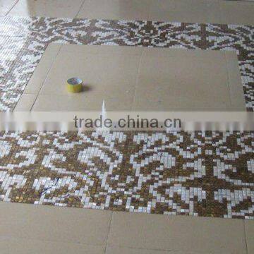 Shell mosaic tile - PND tail-on figure