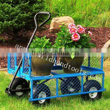 steel Heavy Duty Utility Wagon Lawn Cart Yard Crate Garden Supplies Blue                        
                                                                Most Popular