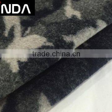 Wholesale wool polyester acrylic camouflage knitted clothing fabric