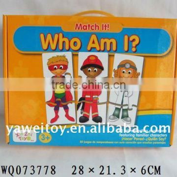 Who am I puzzle handheld puzzles