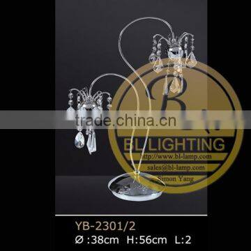 In 2014 low voltage aluminum crystal flower lamp table lamp