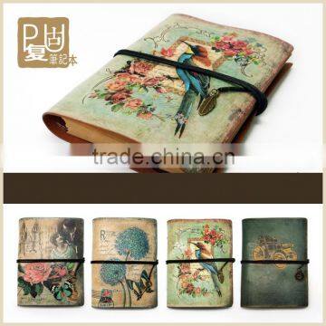 Cover Notebook Stationeri Offic H-001 PU DIY All Kinds of Notebook (large) / 4 Design Mixed Assembly Stationery Travel Notebook photo-3