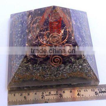 Orgone Amethyst Pyramid With Crystal Point and Manufacturer of Orgone Energy Product