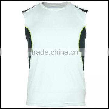 Breathable cheap men sleeveless t shirts or plain sleeveless t shirts and big tall wholesale t shirts of basketball wear