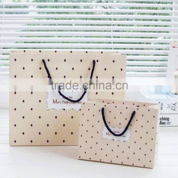 hand bag white drawstrings mixed flowers Christmas paper gift Bag for lady