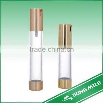 SGS certified 30ml 50ml 80ml airless glass cosmetic bottle