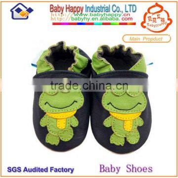 2014 new arrival cute cartoon wholesale baby soft leather shoes