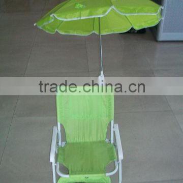 Beach chair with umbrella