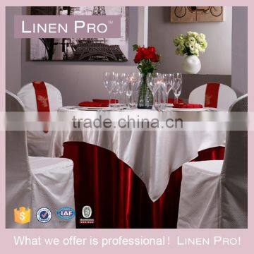 Linen Pro Dot High End White Table Cloth for 5 Star Restaurant and Hotel photo-3