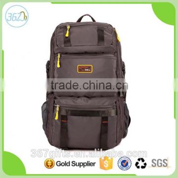 Factory wholesale big capacity waterproof polyester travel note backpack bag for travel and mountainteering