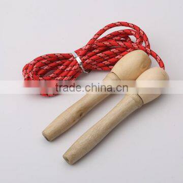 Custom Nylon Jump Rope with wooden handle