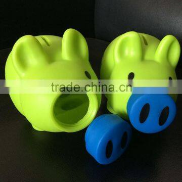 CE ROSH EN71 coin saving plastic piggy bank