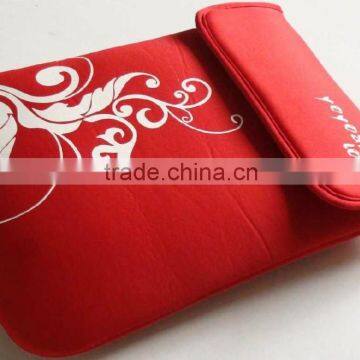 Hot selling high quality Red cheap Neoprene laptop/sleeve/case for ipad computer case for IPAD