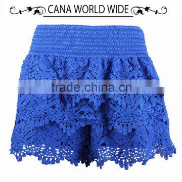 Lace crochet short skirts pants exposed pants they render women shorts