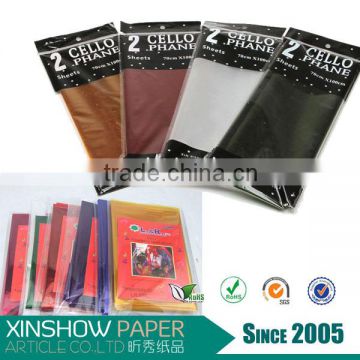 China manufacturer clear film wrapping paper plastic cellophane sheets