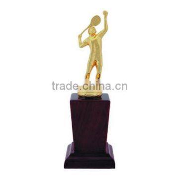 New Design Personalized Excellent Metal Figurine Tennis Trophy Awards