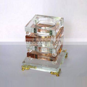 Handmade office desktop accesory crystal pen holder