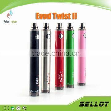 evod twist 2/ EVOD Twist Variable Voltage Battery 650,900,1100,1300,1600mAh