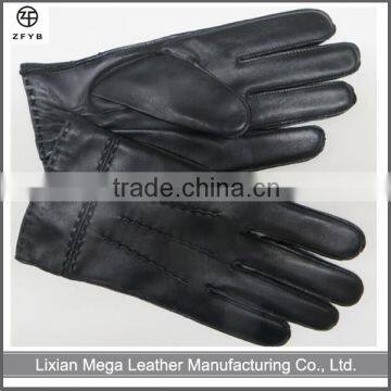 Wholesale Italian mens leather handmade gloves ,mens driving leather gloves