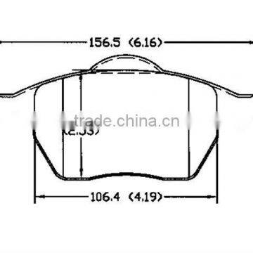 D840 16 05 036 for Chevrolet Opel Saab Vauxhall fronts ceramic brakes pad