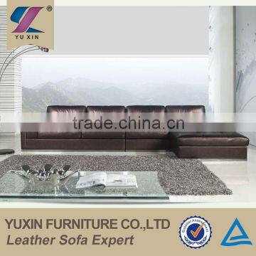 leather leisure sofa/2014 modern interior furniture