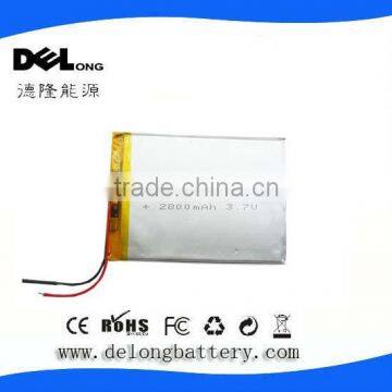 3.7v 2800mah lipo battery manufacturer