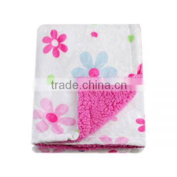 100% polyester super soft print flannel blanket