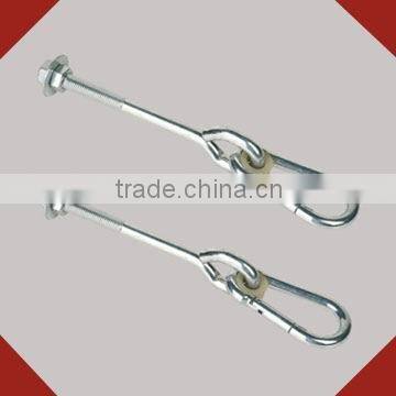 metal white galvanised thread swing hook