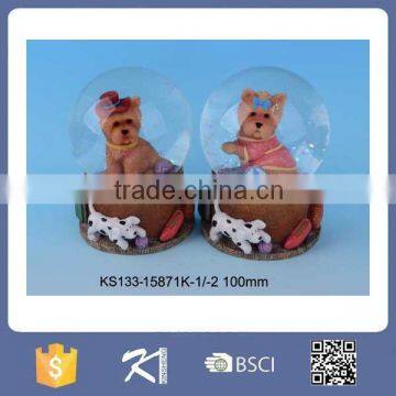 Resin Crafts & Gifts Lovely Animal Water Globe for wholesale