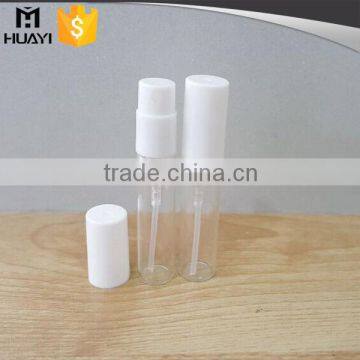 mini perfume spray glass test tube with pump and cap