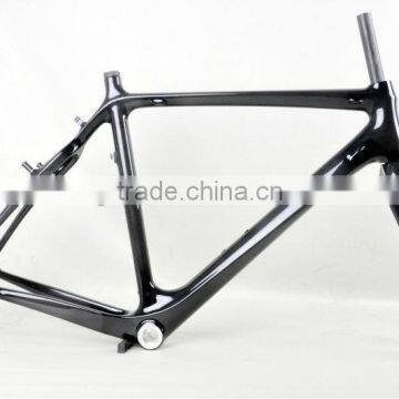 Dengfu carbon CX bicycle frame FM058 in 3k glossy finish