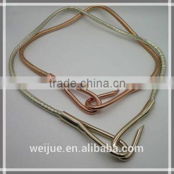 Fashionable wrap leather hide rope belt for dress