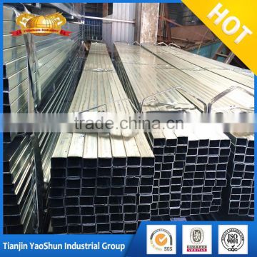 75 x 50 x 3 galvanised square tube 38*38*0.9mm pre galvanized square steel pipe/tube square steel tubing prices