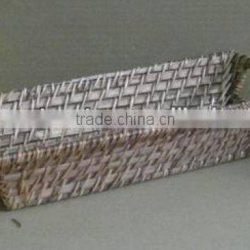 Silver rattan-bamboo fruit tray