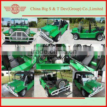 original green color gas-powered mini jeep mini moke car