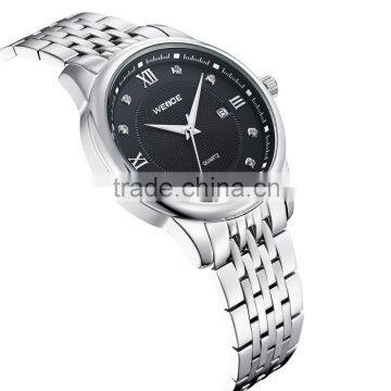 WEIDE Full Stainless Steel Wrist Watch High Quality Quartz Watches Men photo-4